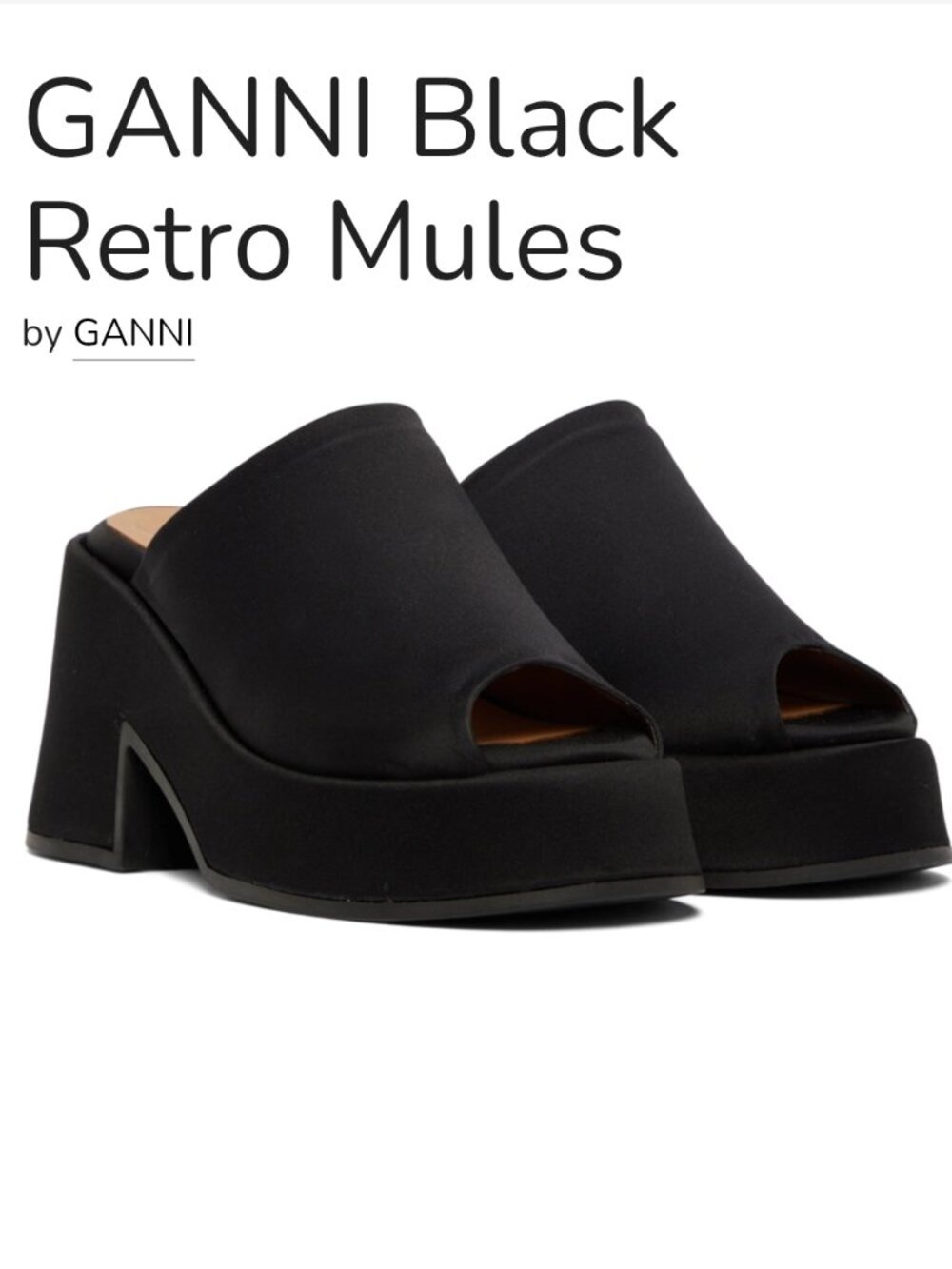 Ganni Mules "EUC"